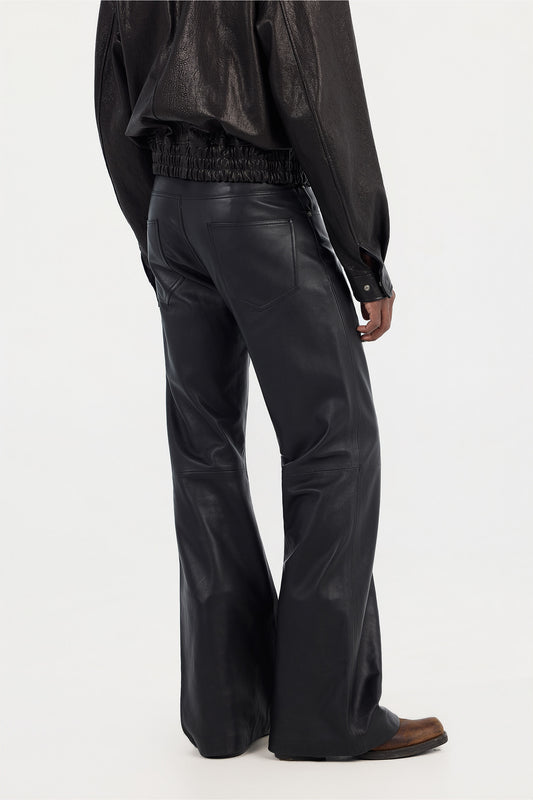 Bootcut Leather Pants