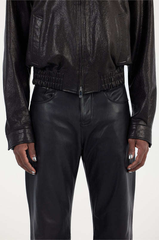 Bootcut Leather Pants