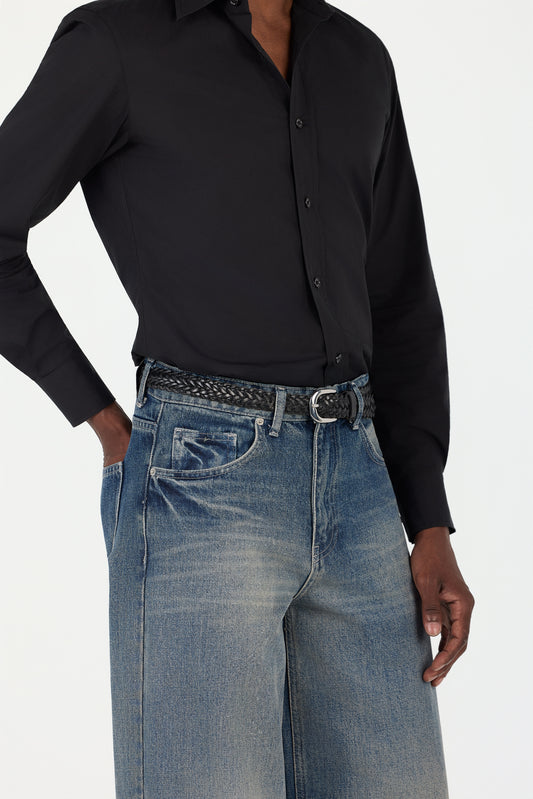 Woven Leather Belt