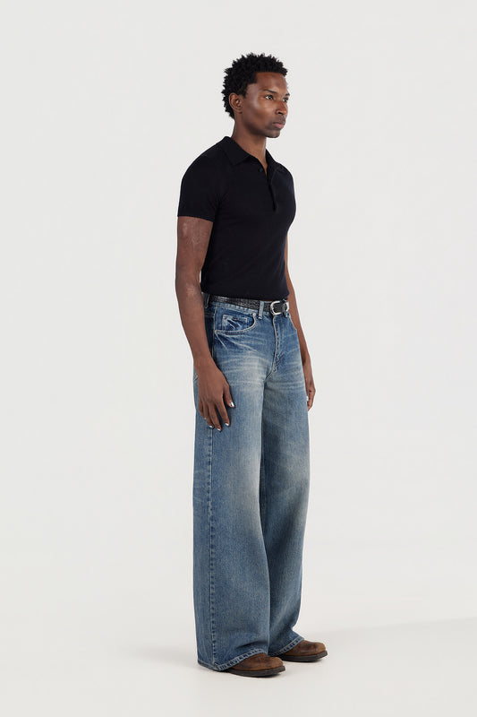 Croc Leather Belt
