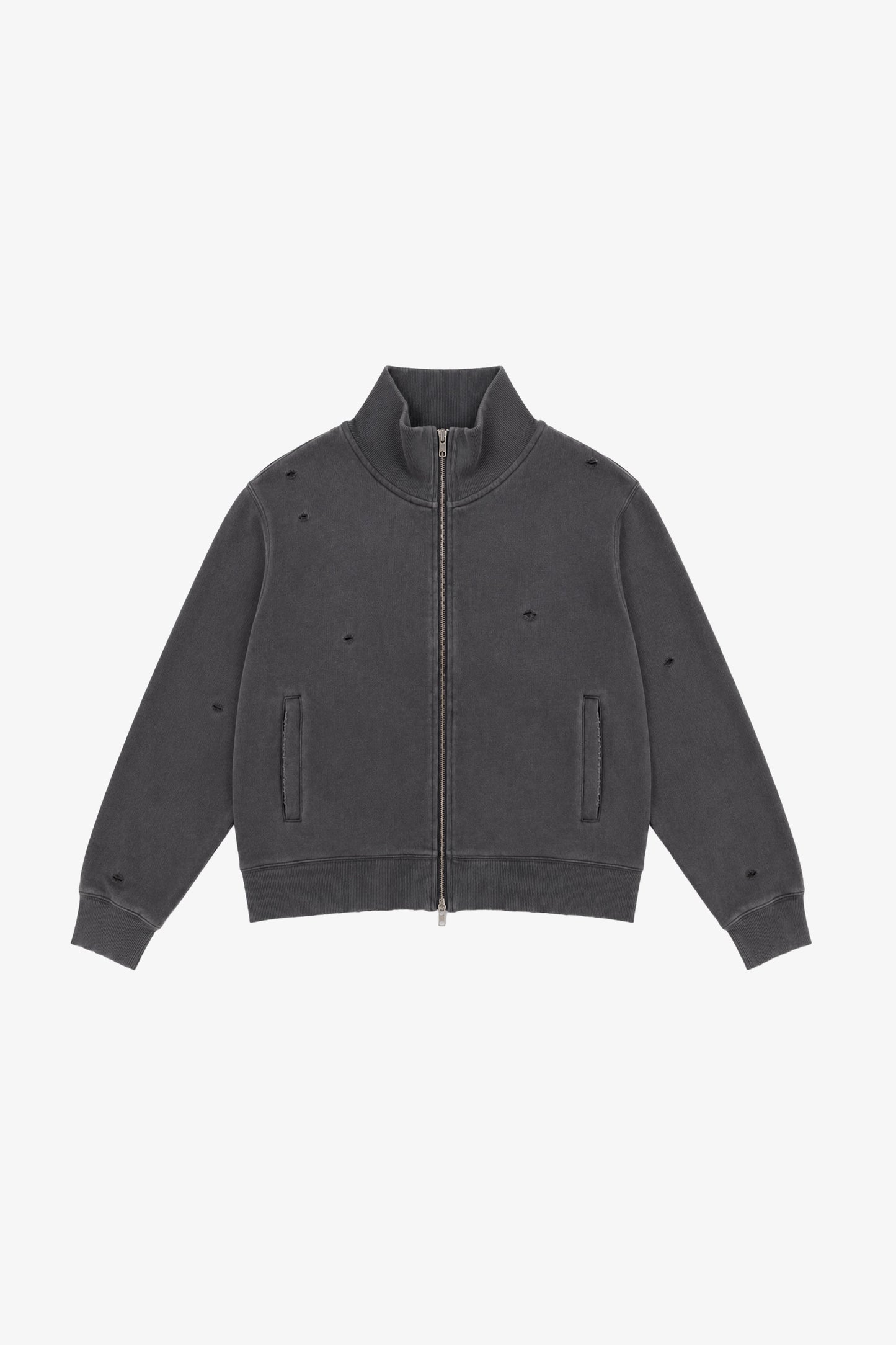 Faded & Distressed Full Zip (S)