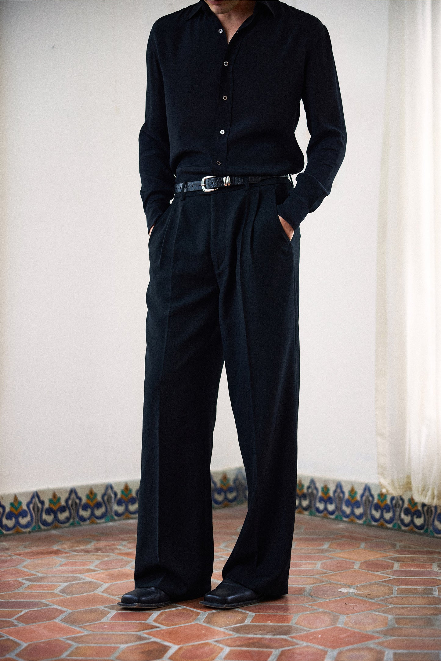 SOLAIRE TROUSERS - BLACK