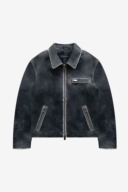 DISTRESSED BLOUSON JACKET