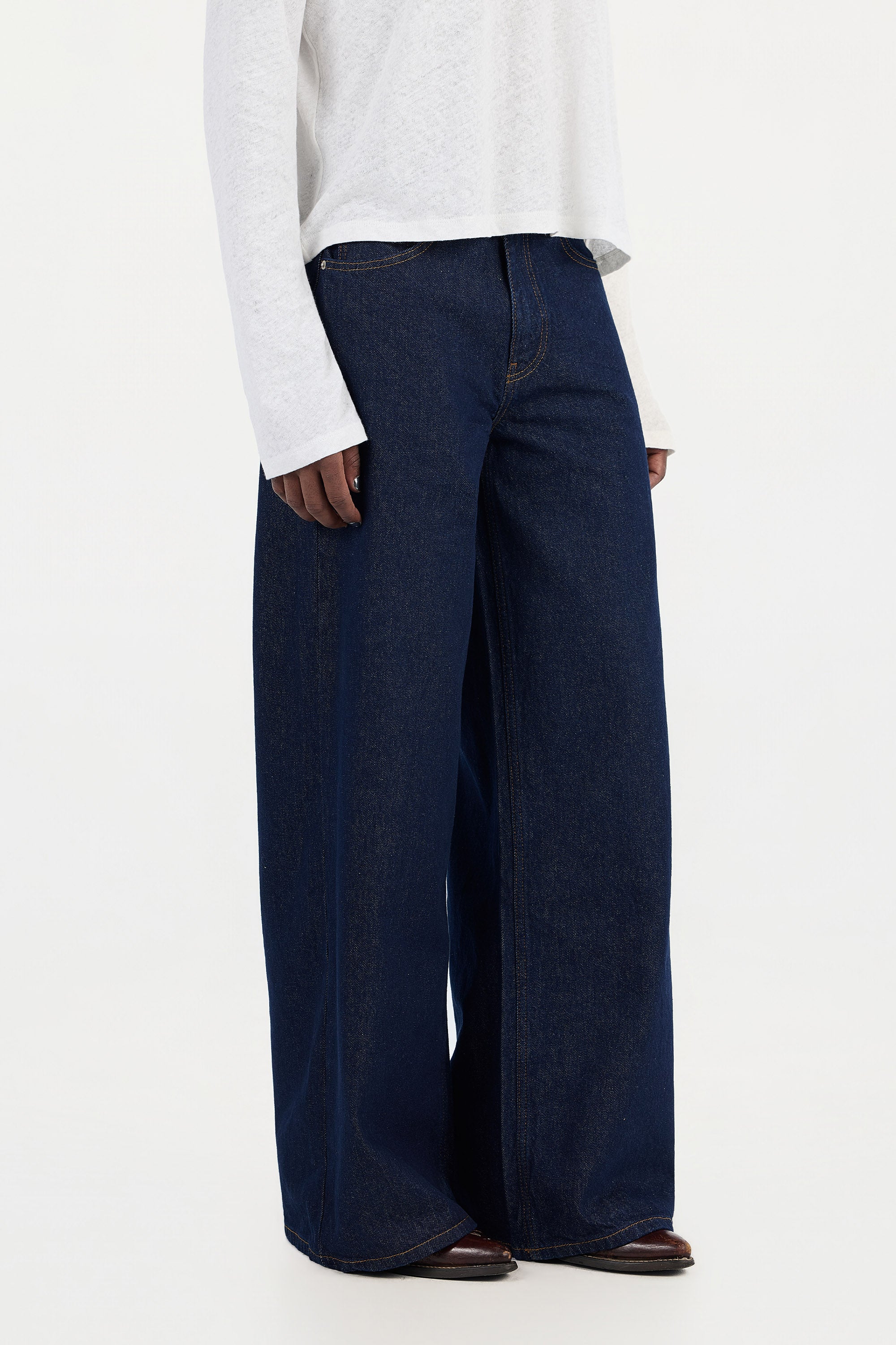 1211 'Raw Indigo' Denim – PEARLED IVORY