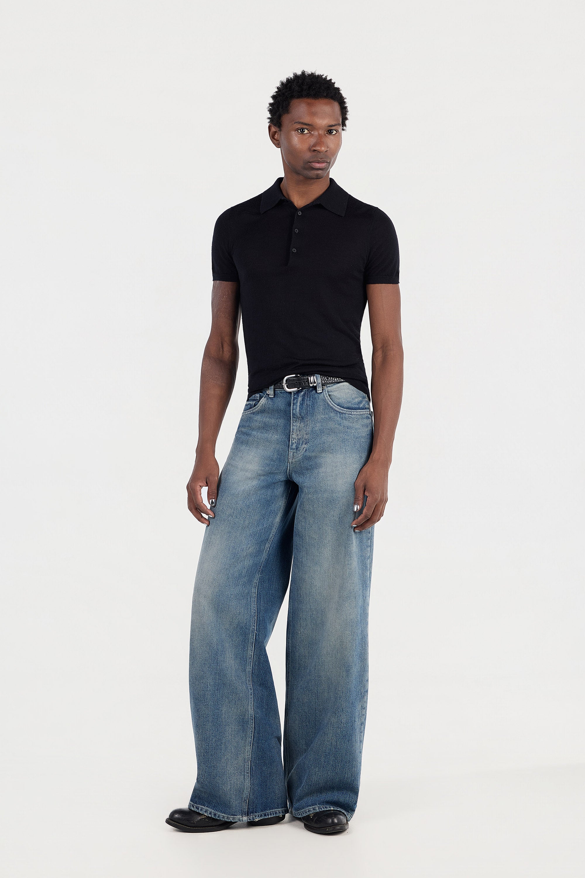 1211 'Sandwash' Denim – PEARLED IVORY
