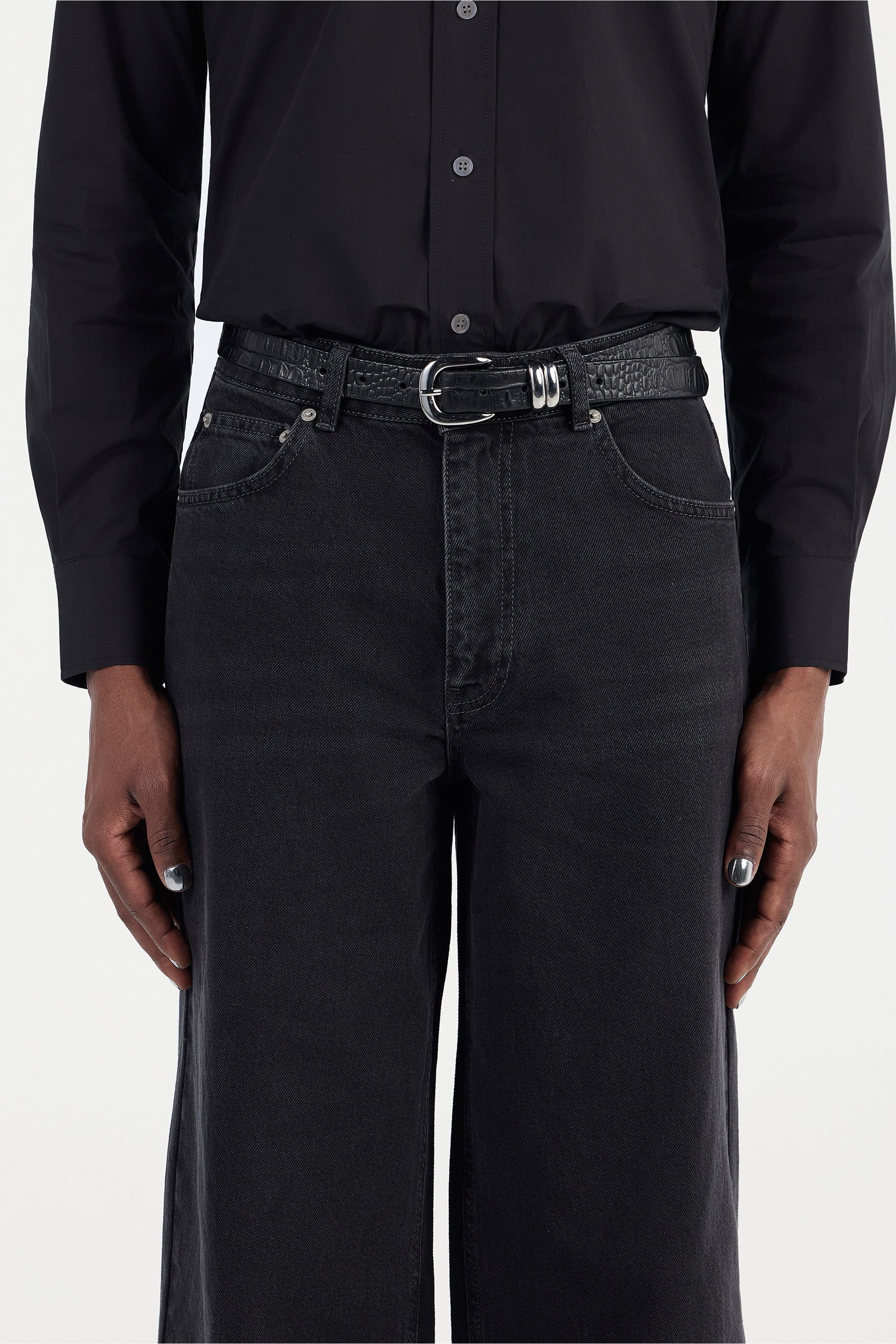 1211 'Shadow' Denim – PEARLED IVORY