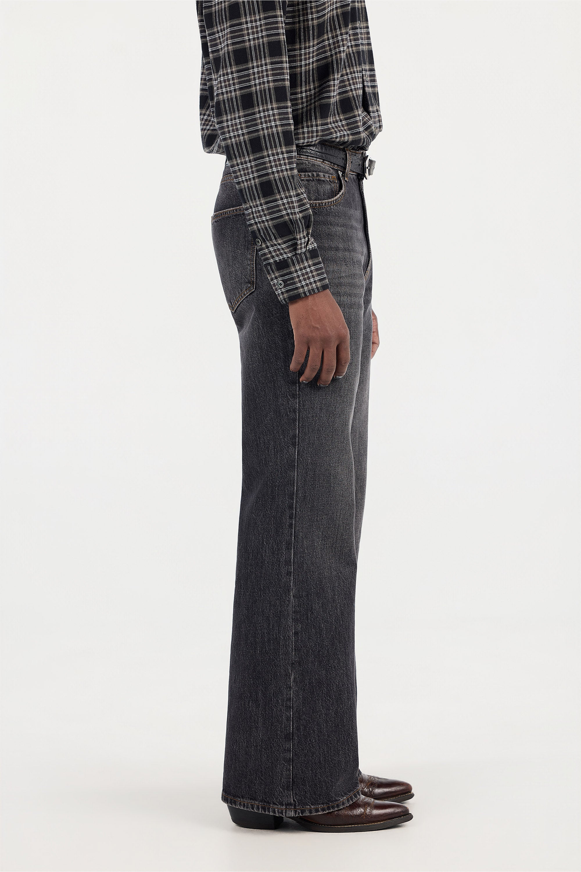 1403 'Slate' Denim – PEARLED IVORY
