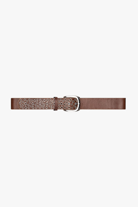 CLUSTER LOOP BELT - BROWN