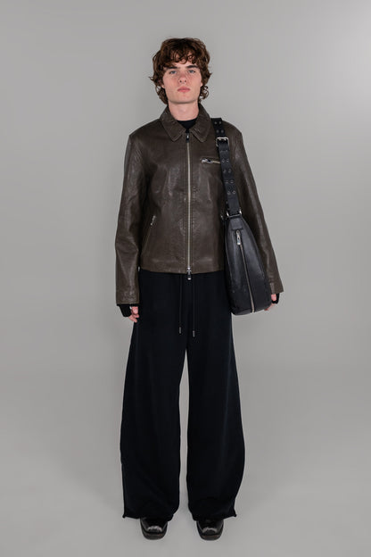 GRAIN BLOUSON JACKET (MOSS)