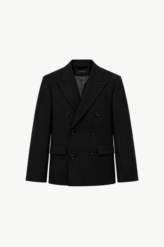 Heathrow Double-Breasted Blazer - Black