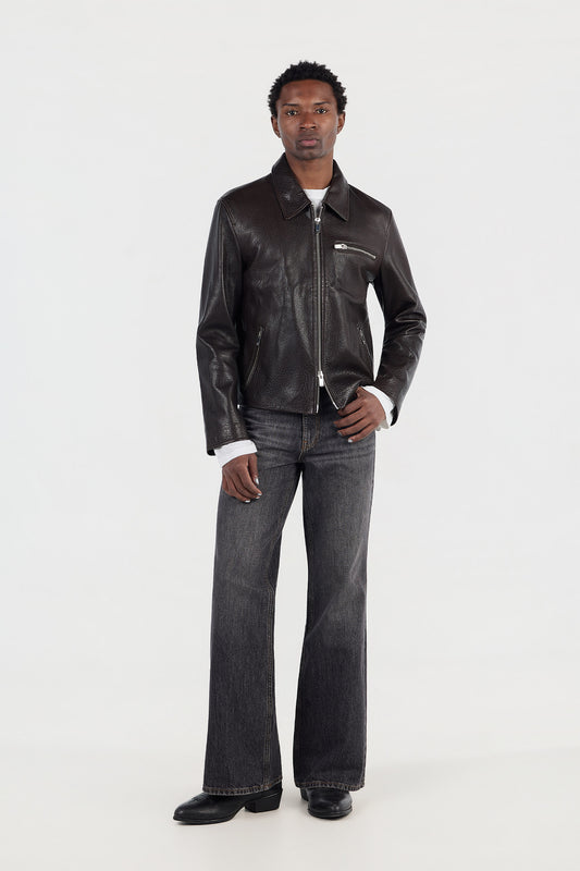 Grain Blouson Jacket - Espresso