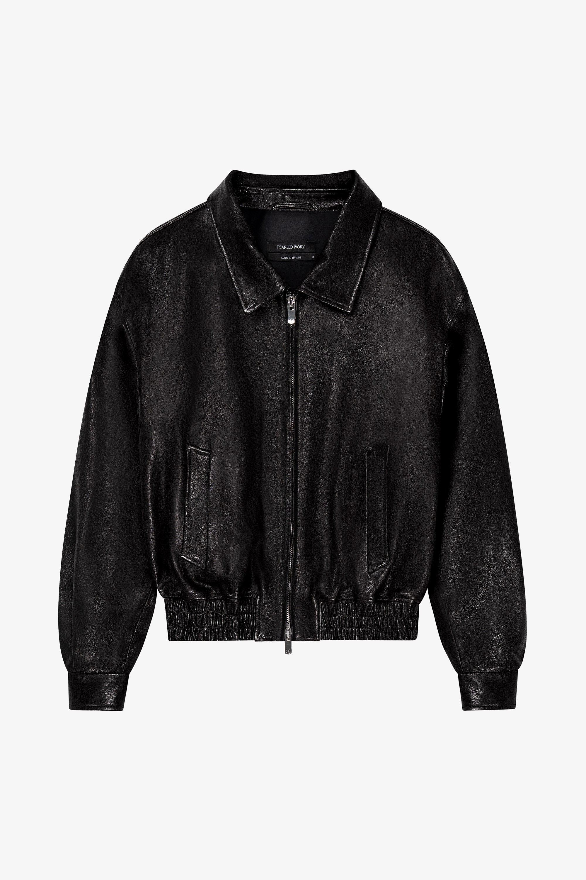 【PEARLED IVORY】レザージャケット - XS PEARLED IVORY】レザージャケット - XS