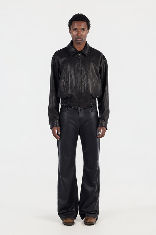 Bootcut Leather Pants