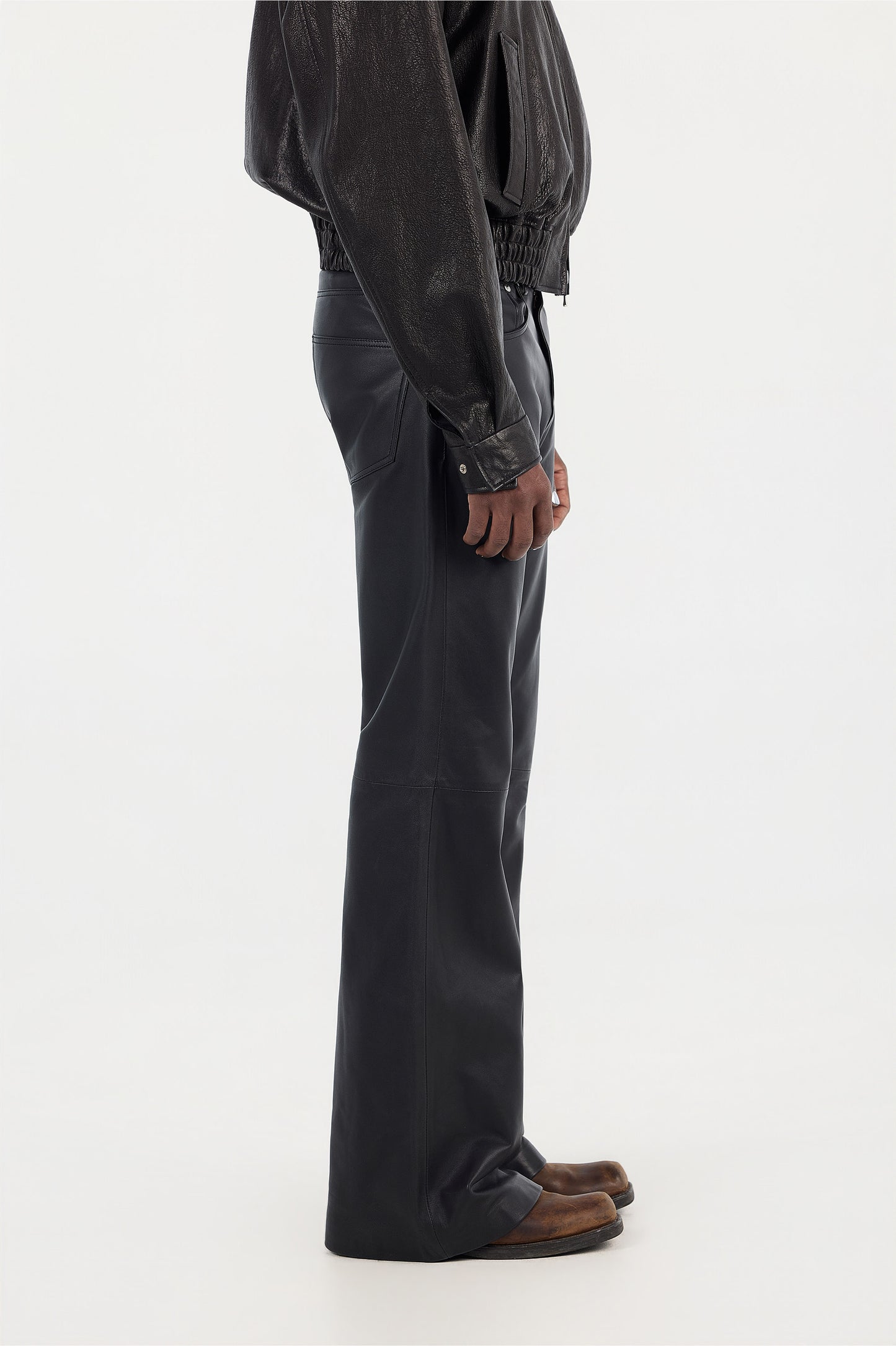 Bootcut Leather Pants