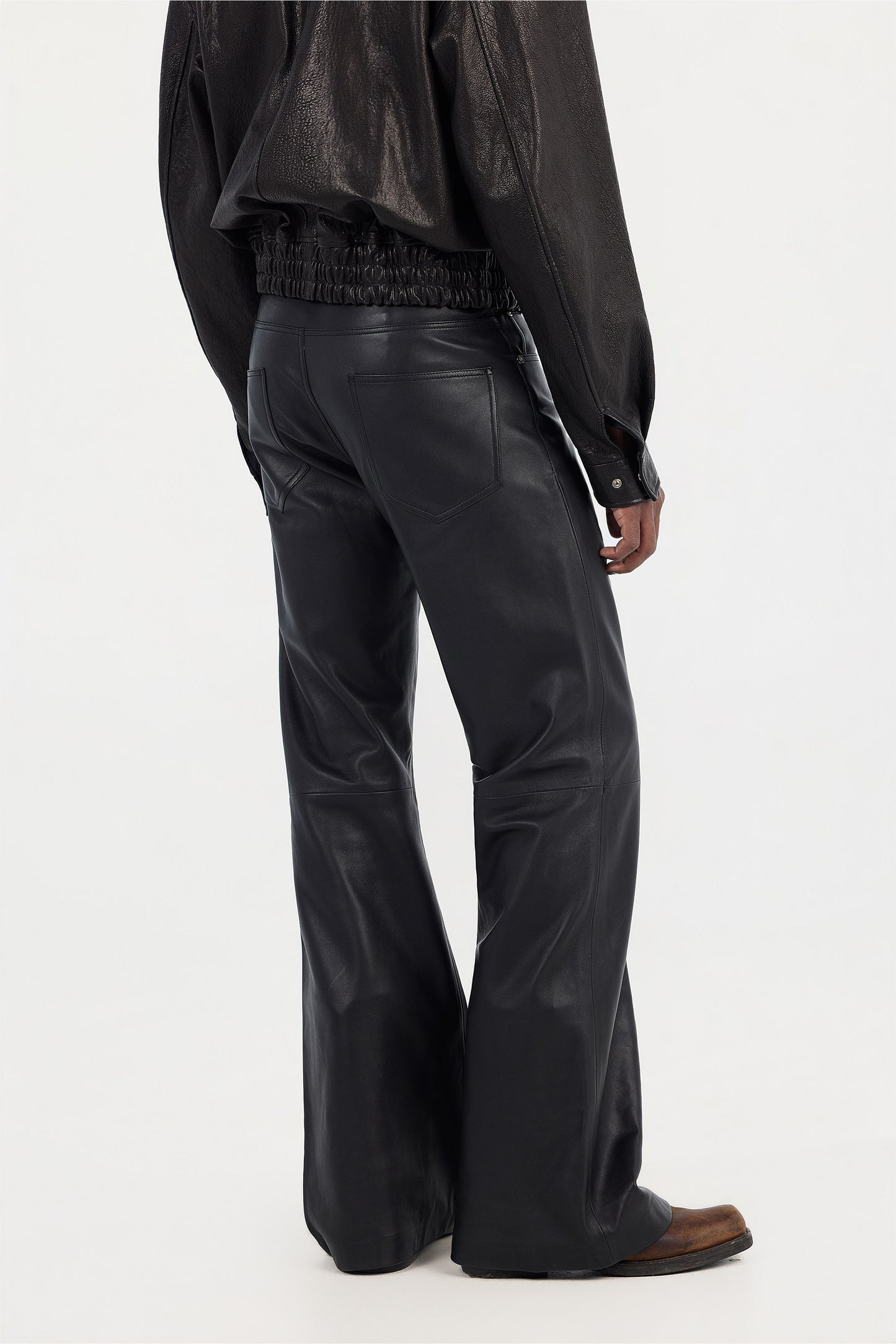 Bootcut Leather Pants