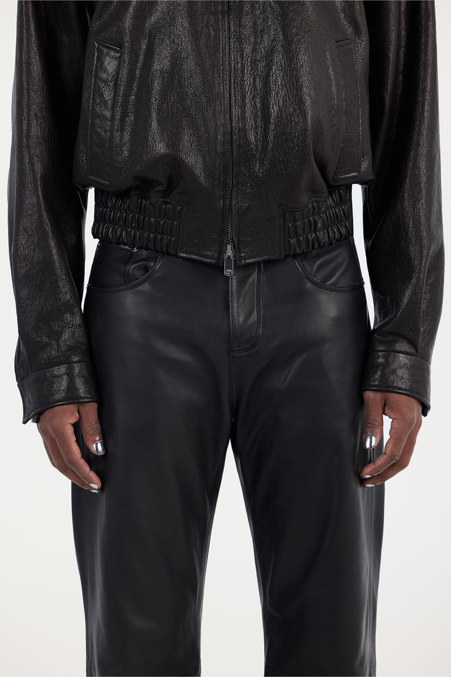 Bootcut Leather Pants