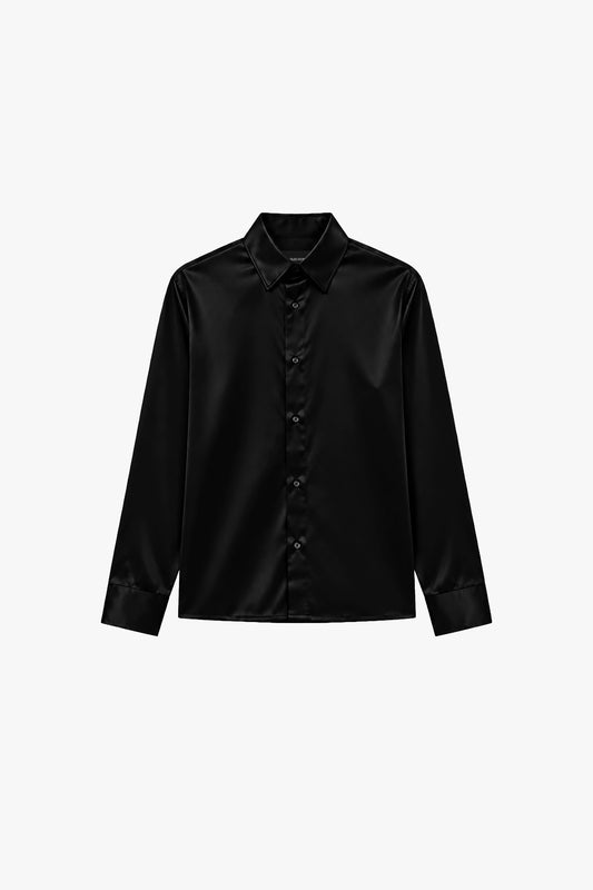 Lunet Silk Shirt - Noir