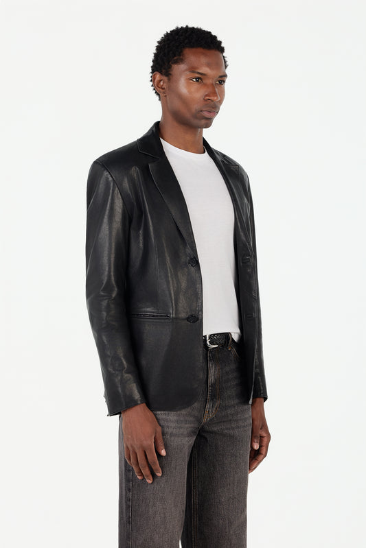 Leather Blazer