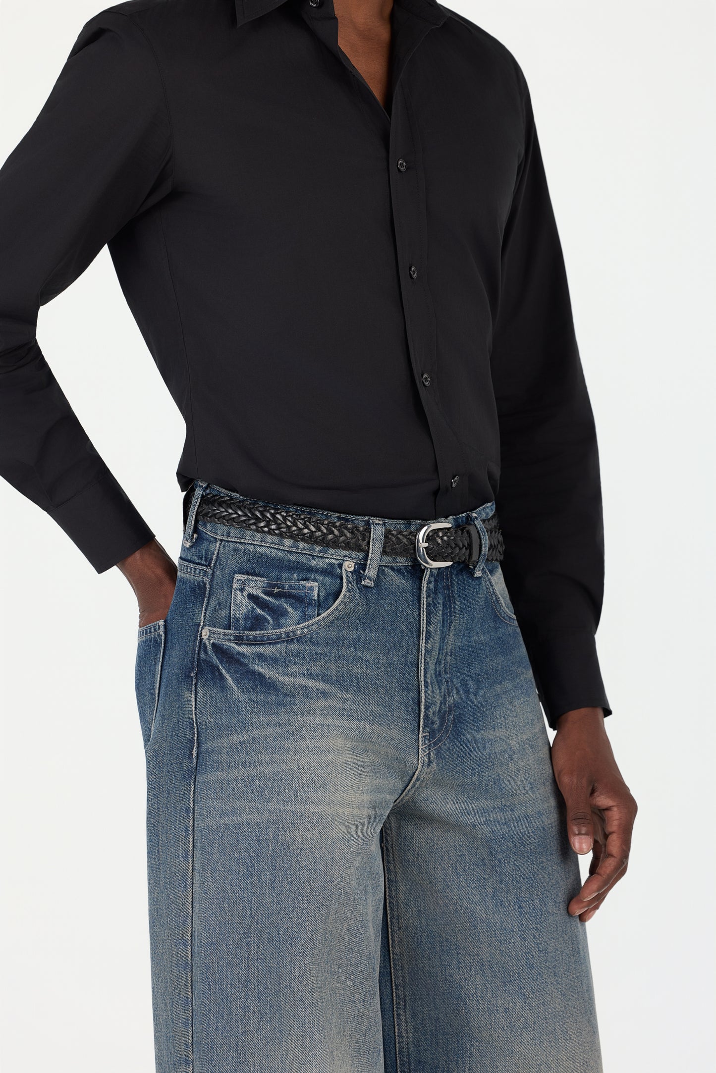 Woven Leather Belt