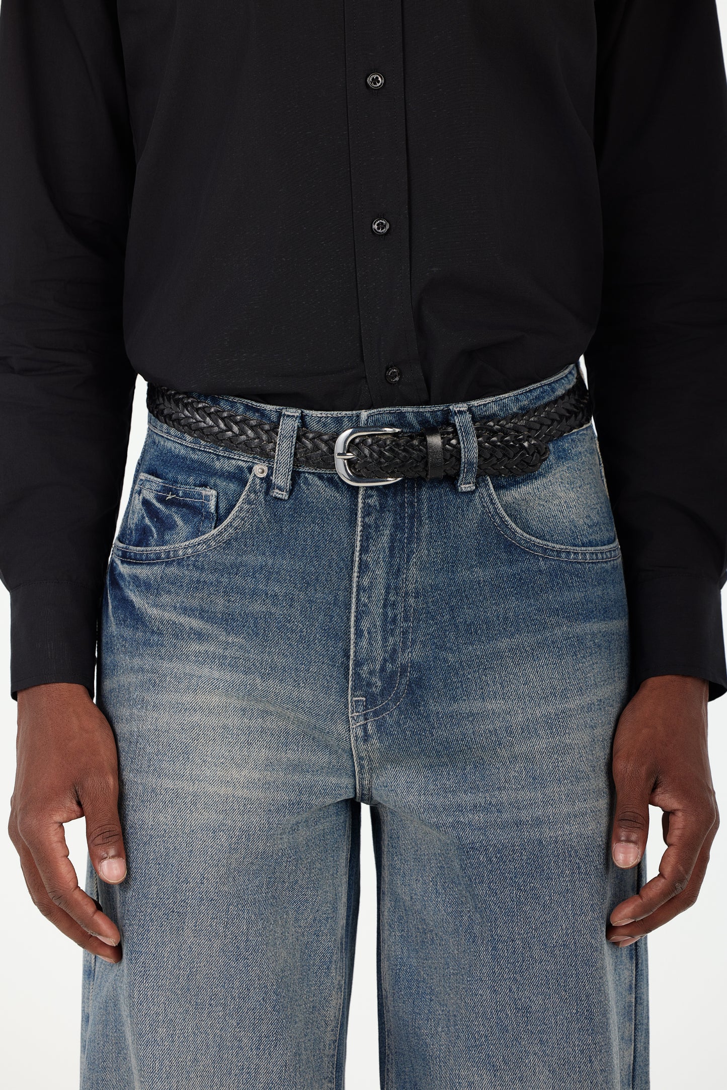 Woven Leather Belt