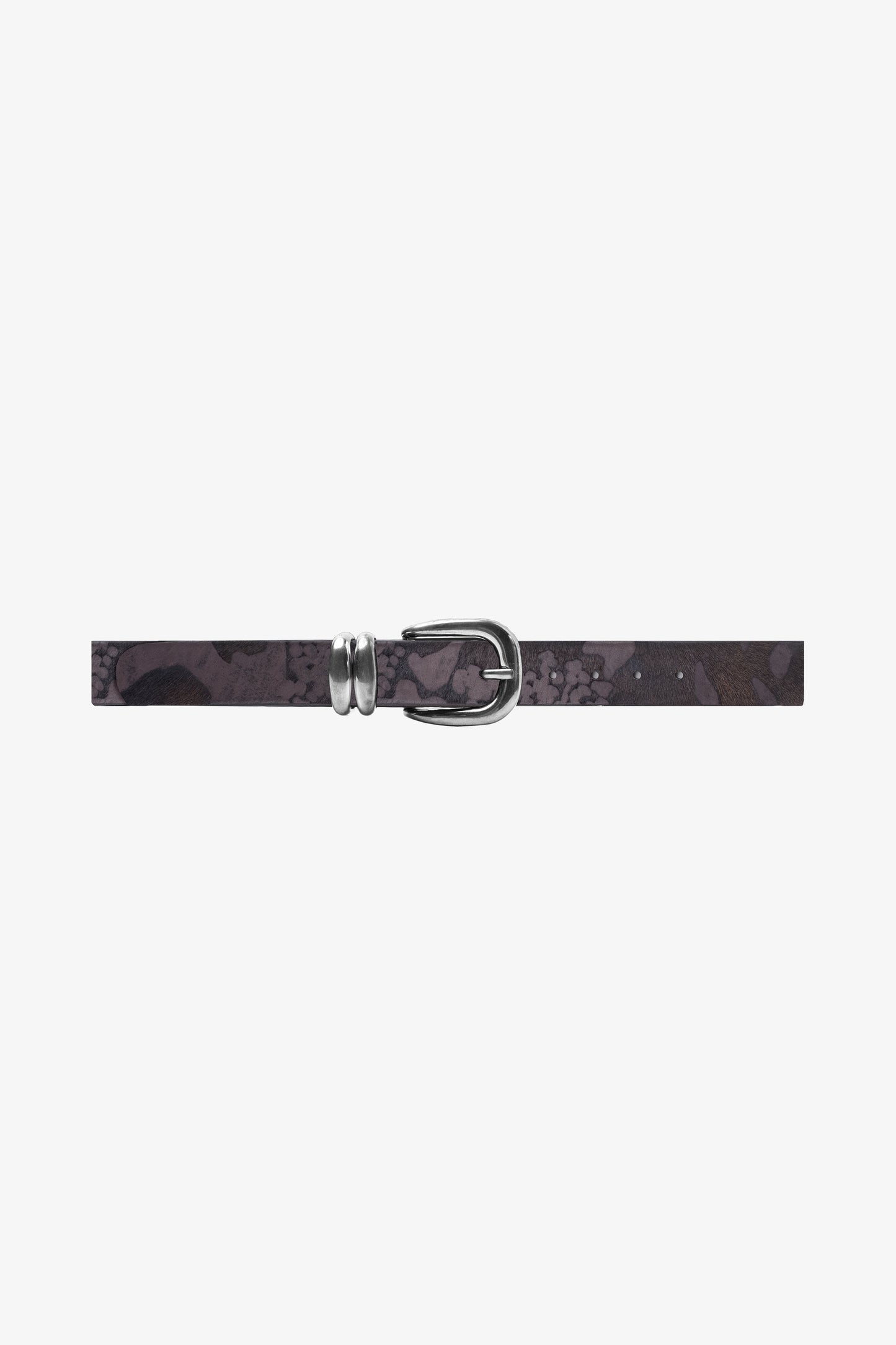 PONY HAIR LEATHER BELT