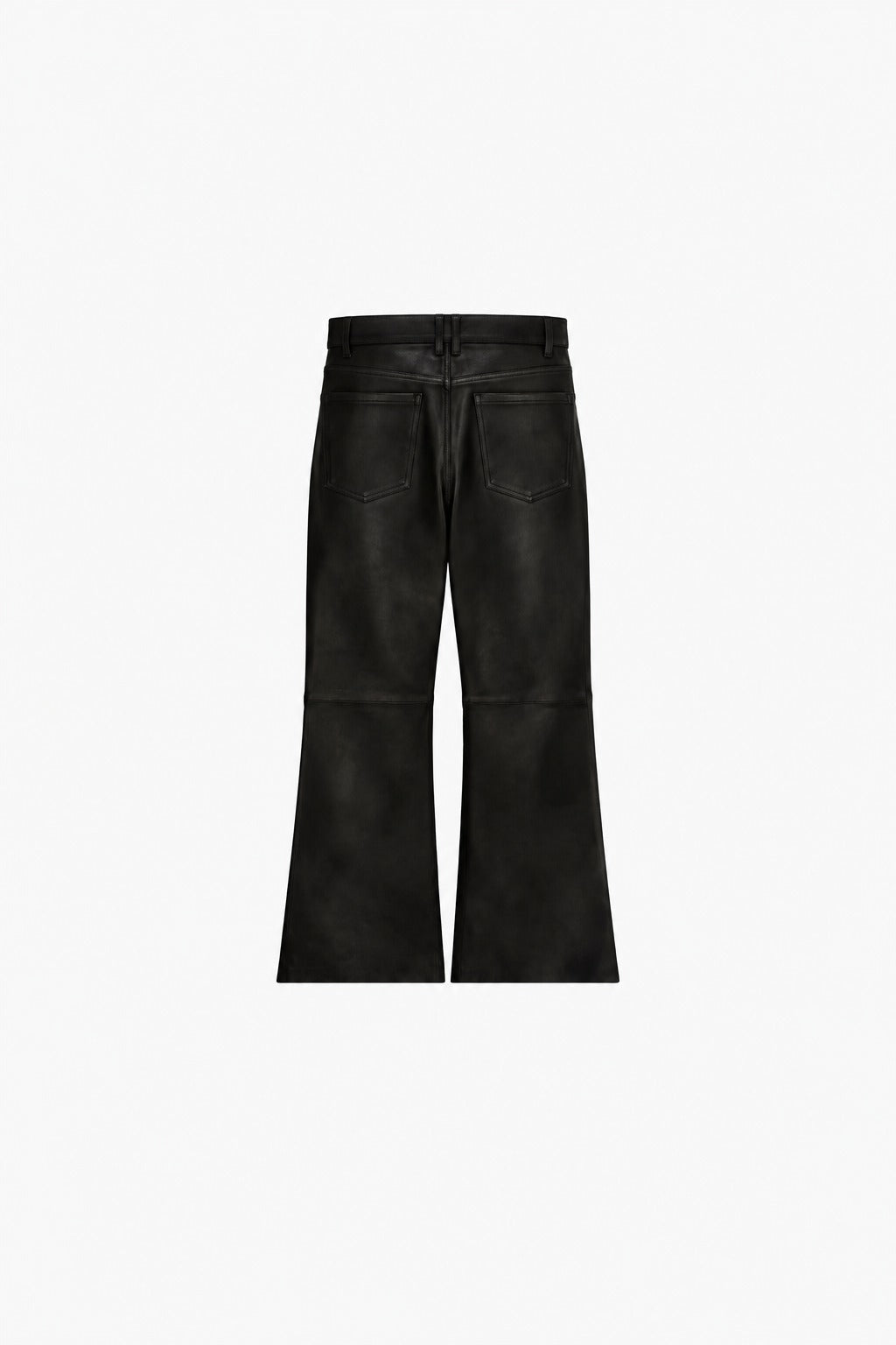 Bootcut Leather Pants, back view