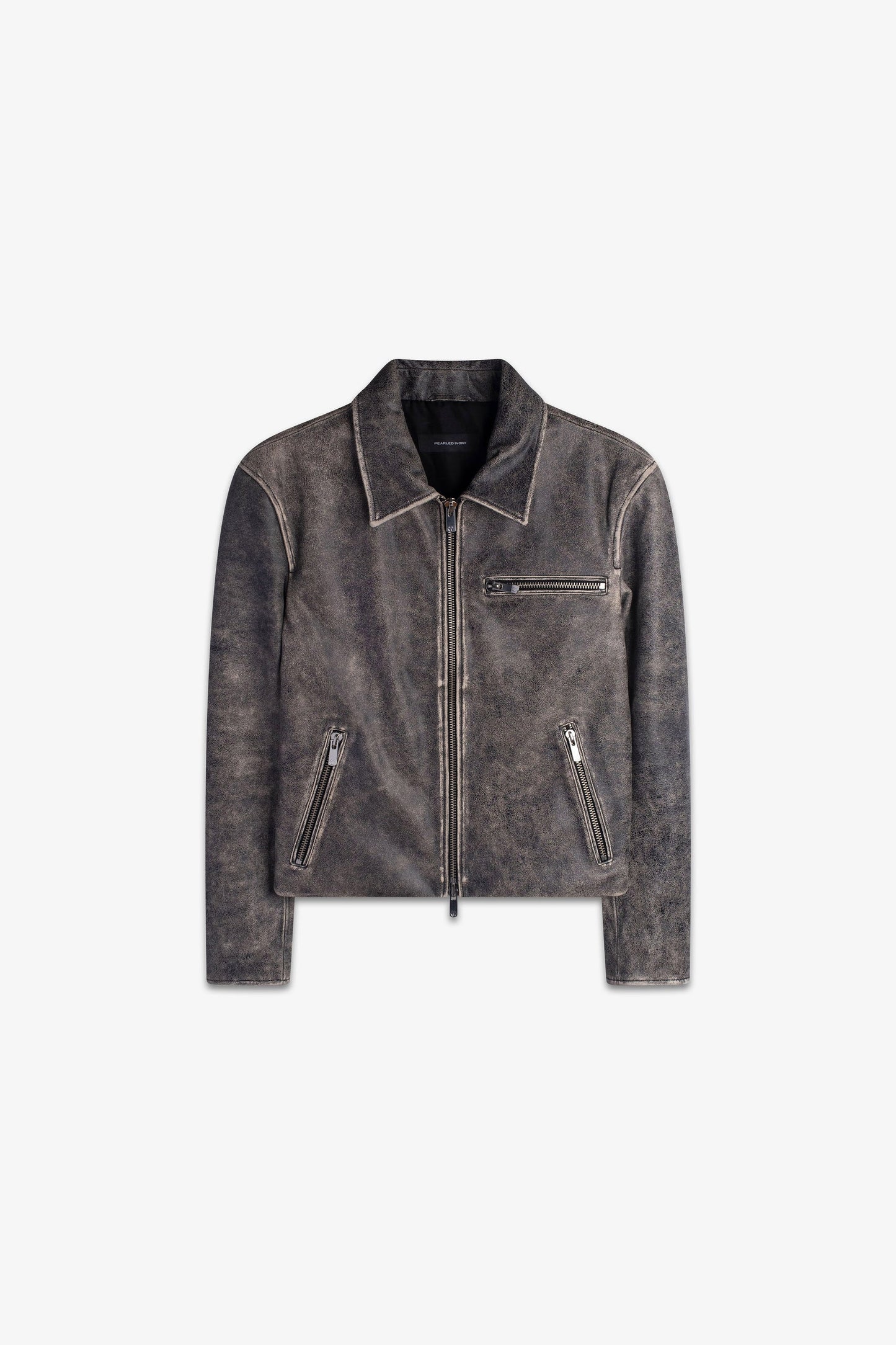 Distressed Blouson Jacket