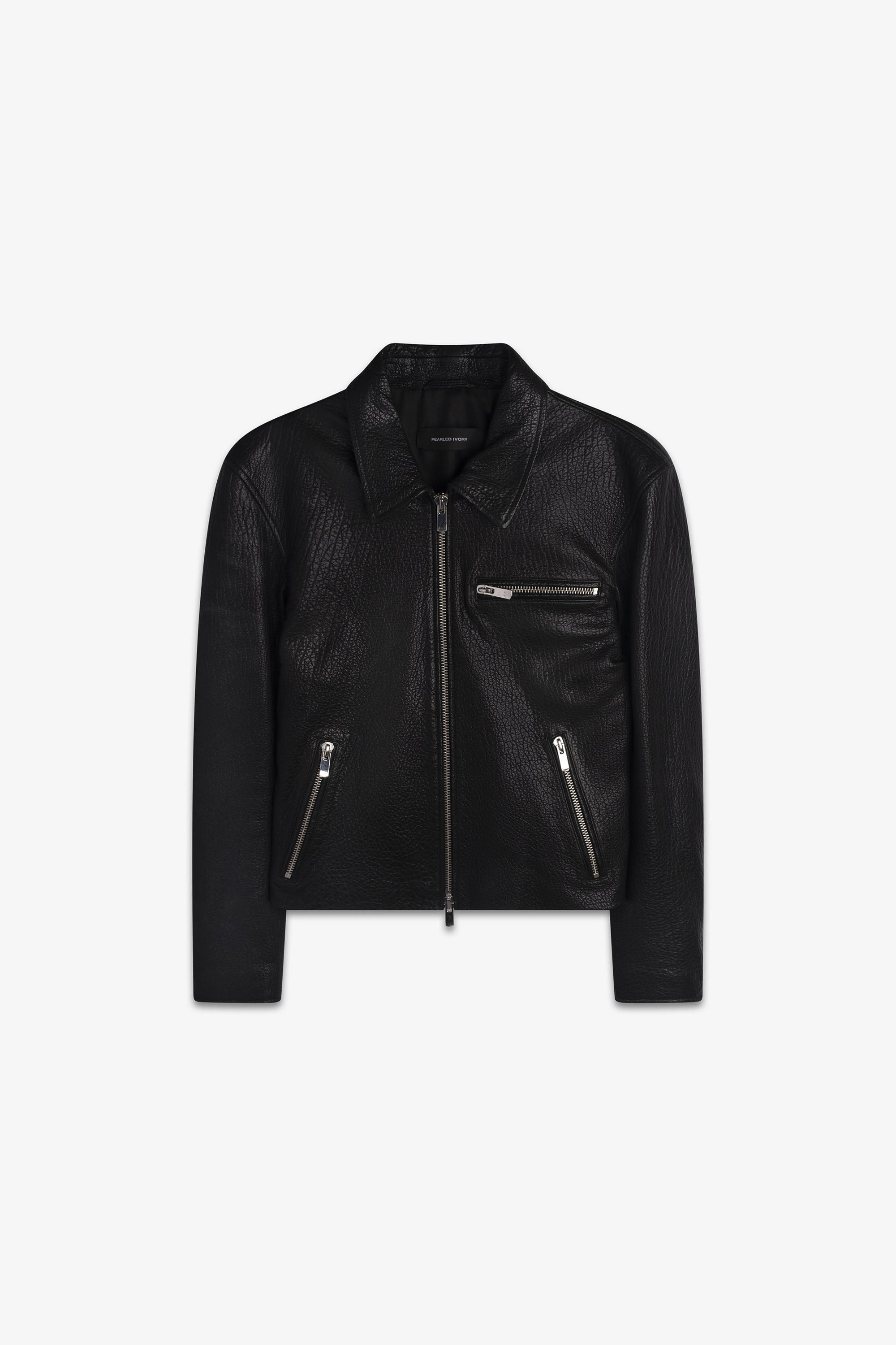 Grain Blouson Jacket - Black – PEARLED IVORY