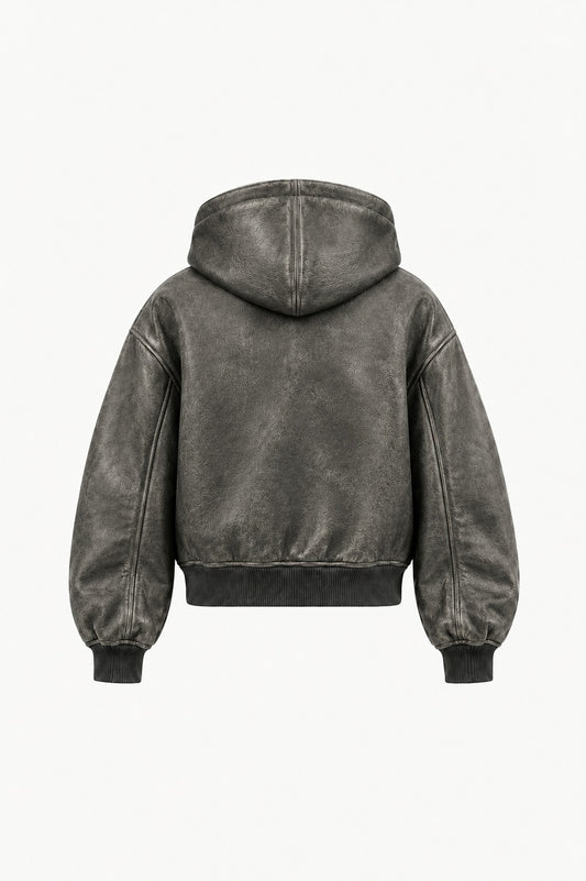 Hagia Distressed, back view
