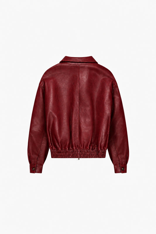 Isik Jacket in Morello, back view