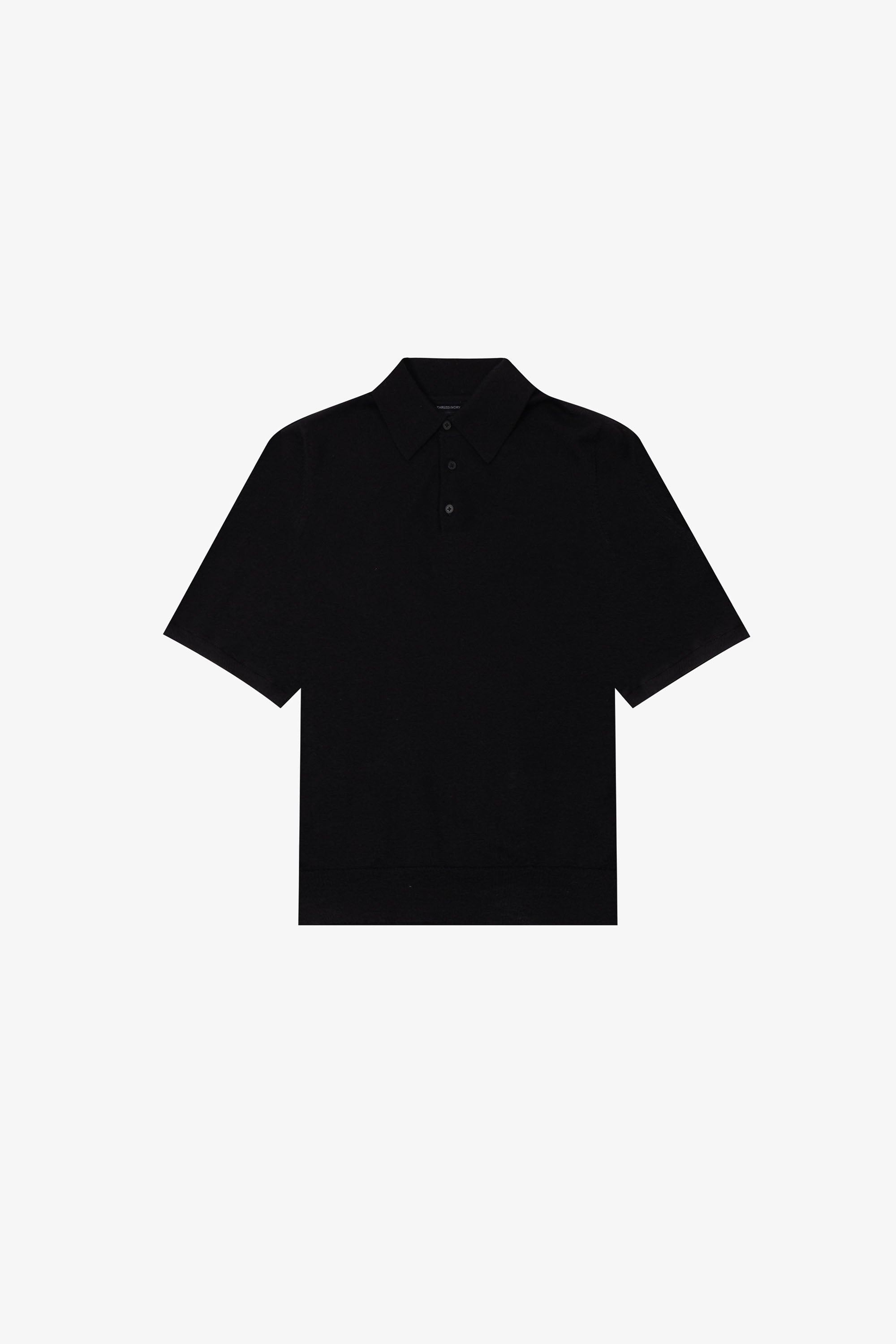 lui jewelry ルイジュエリー polo01 ポロシャツ ブラック Luis Polo – PEARLED IVORY