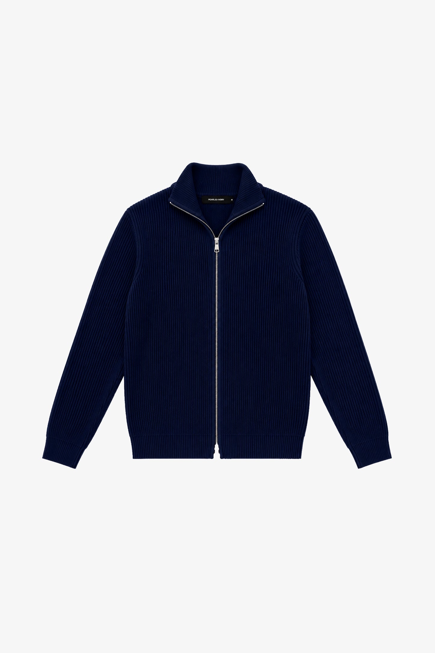 Navy Full Zip Merino Wool (S)