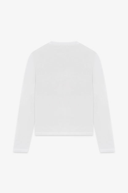 FITTED LONG SLEEVE - WHITE